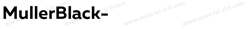 MullerBlack字体转换