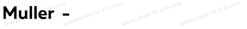 Muller字体字体转换
