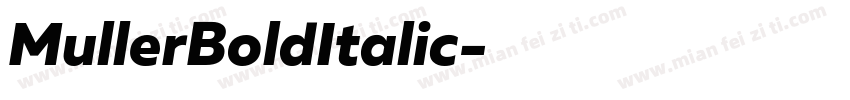 MullerBoldItalic字体转换