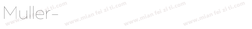 Muller字体转换