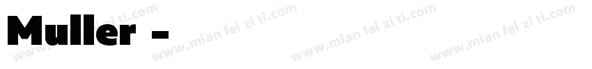 Muller字体字体转换