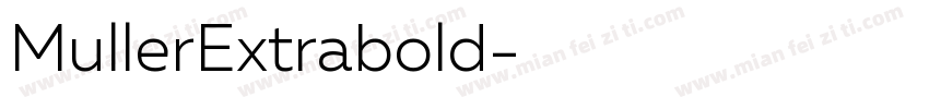 MullerExtrabold字体转换
