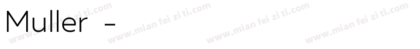 Muller字体字体转换
