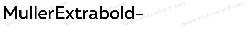 MullerExtrabold字体转换