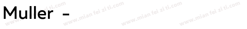 Muller字体字体转换