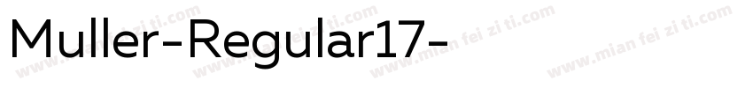 Muller-Regular17字体转换