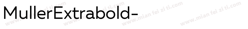MullerExtrabold字体转换