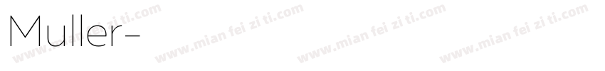 Muller字体转换