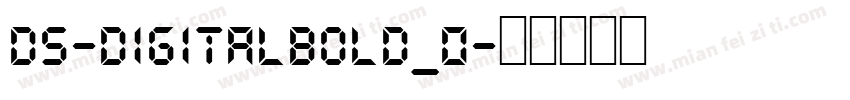 DS-DigitalBold_0字体转换