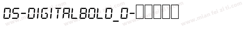 DS-DigitalBold_0字体转换