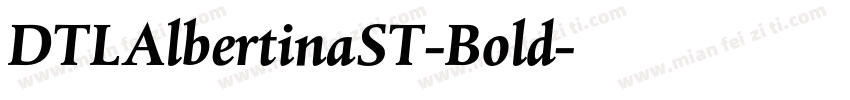 DTLAlbertinaST-Bold字体转换