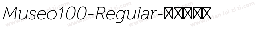 Museo100-Regular字体转换