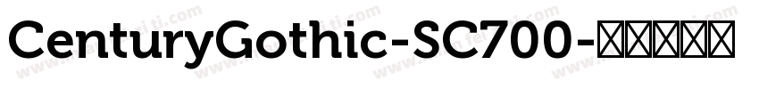 CenturyGothic-SC700字体转换