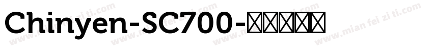 Chinyen-SC700字体转换