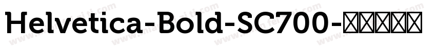 Helvetica-Bold-SC700字体转换
