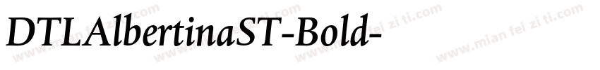 DTLAlbertinaST-Bold字体转换