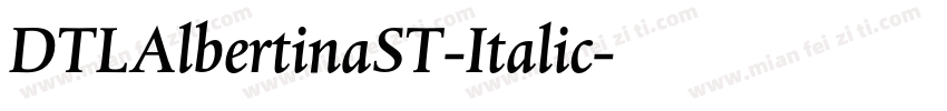 DTLAlbertinaST-Italic字体转换