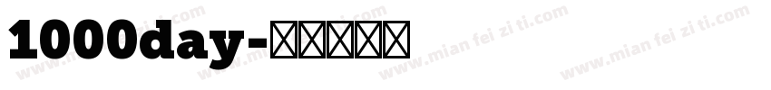 1000day字体转换