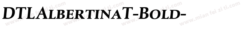 DTLAlbertinaT-Bold字体转换