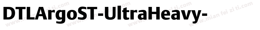 DTLArgoST-UltraHeavy字体转换