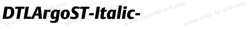 DTLArgoST-Italic字体转换