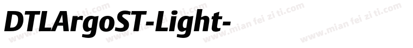 DTLArgoST-Light字体转换