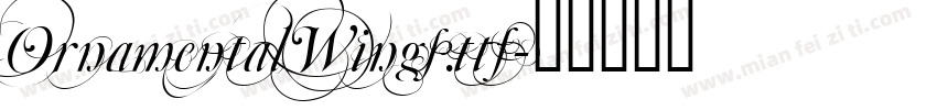 OrnamentalWings.ttf字体转换