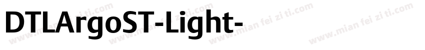 DTLArgoST-Light字体转换