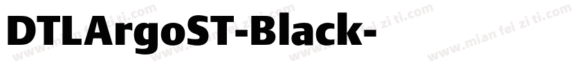 DTLArgoST-Black字体转换
