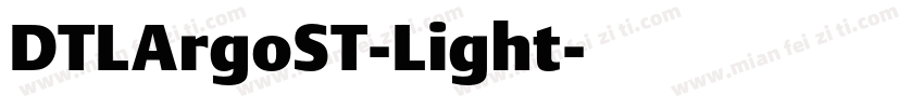 DTLArgoST-Light字体转换