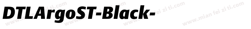 DTLArgoST-Black字体转换