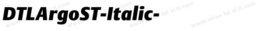 DTLArgoST-Italic字体转换