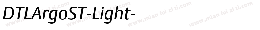 DTLArgoST-Light字体转换