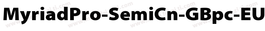 MyriadPro-SemiCn-GBpc-EUC-H字体转换