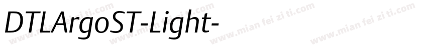 DTLArgoST-Light字体转换