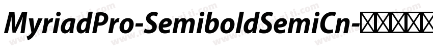 MyriadPro-SemiboldSemiCn字体转换