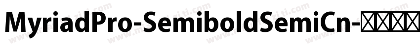 MyriadPro-SemiboldSemiCn字体转换