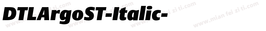 DTLArgoST-Italic字体转换