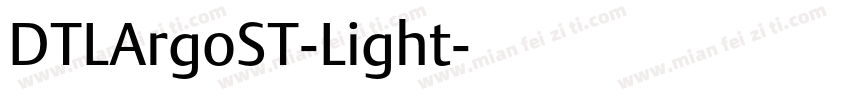 DTLArgoST-Light字体转换