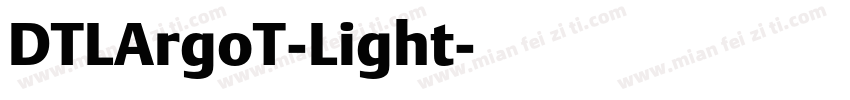 DTLArgoT-Light字体转换
