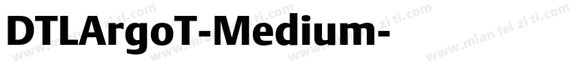 DTLArgoT-Medium字体转换