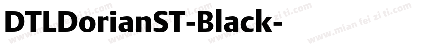 DTLDorianST-Black字体转换