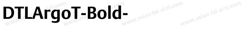 DTLArgoT-Bold字体转换