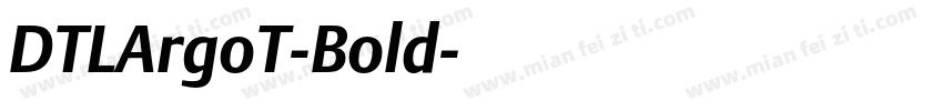 DTLArgoT-Bold字体转换