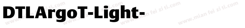 DTLArgoT-Light字体转换
