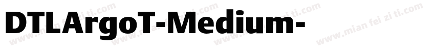 DTLArgoT-Medium字体转换