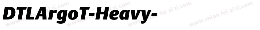 DTLArgoT-Heavy字体转换