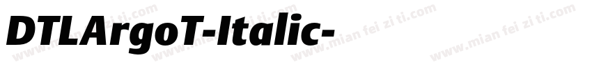 DTLArgoT-Italic字体转换