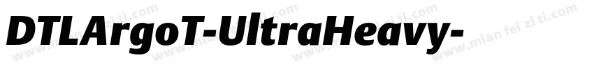 DTLArgoT-UltraHeavy字体转换