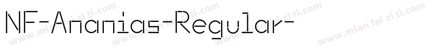 NF-Ananias-Regular字体转换